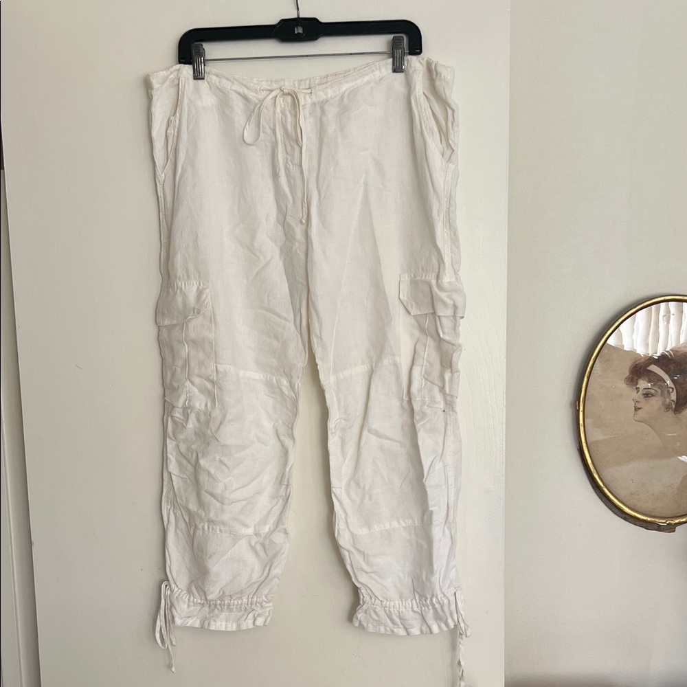 Juicy Couture White Cargo Pants